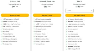 Appsumo Writeseed Pricing